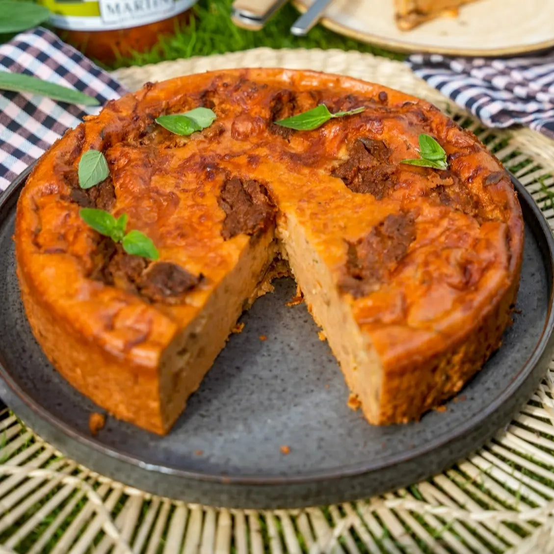 clafouti à la riste d'aubergine