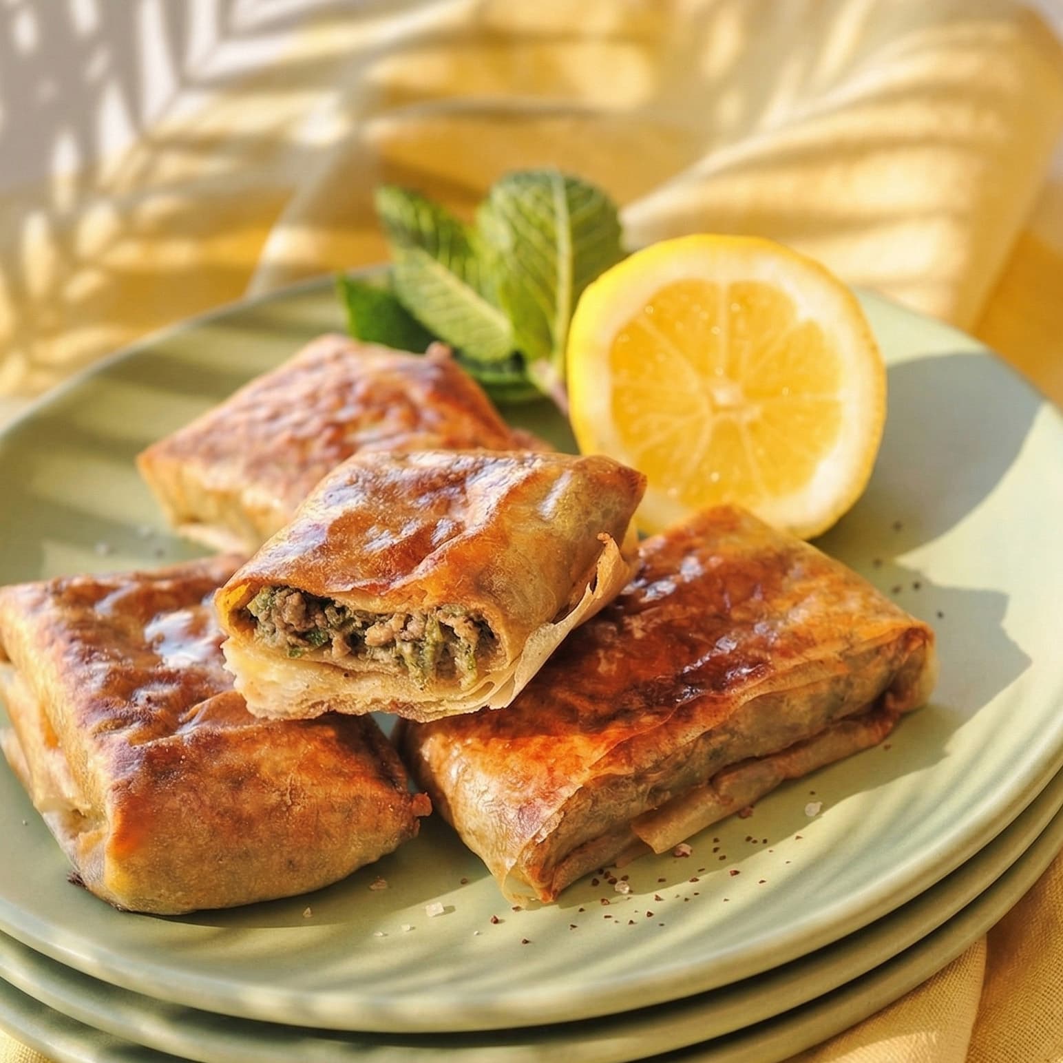 Coussinets d'aubergines végétariens