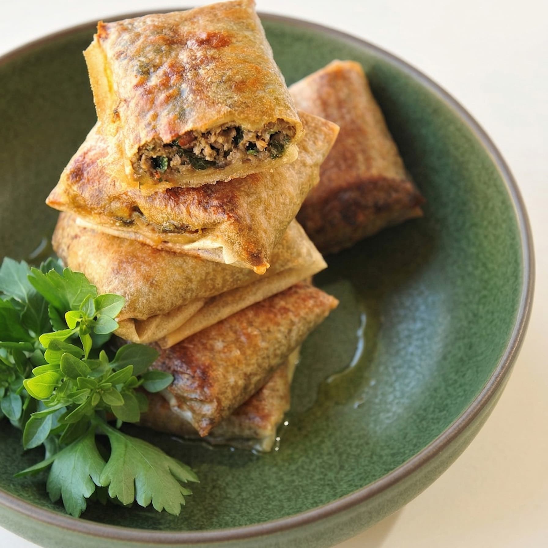 Coussinets d'aubergine à la viande