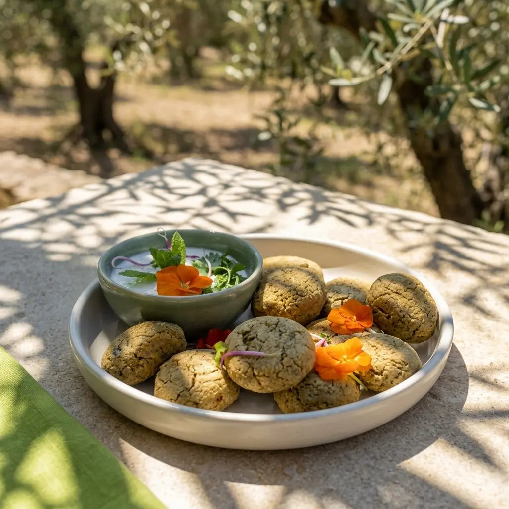 falafels au caviar d'aubergine