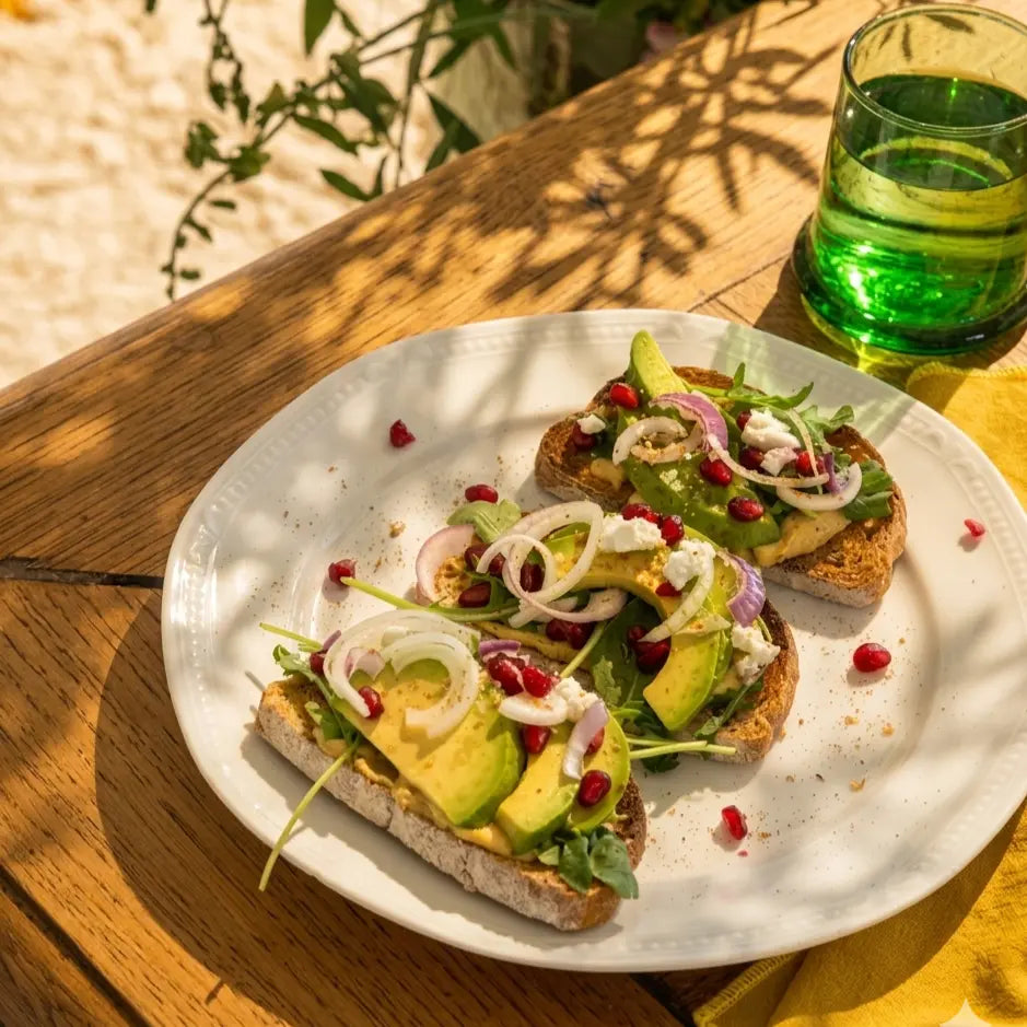 tartines de houmous avocat grenade