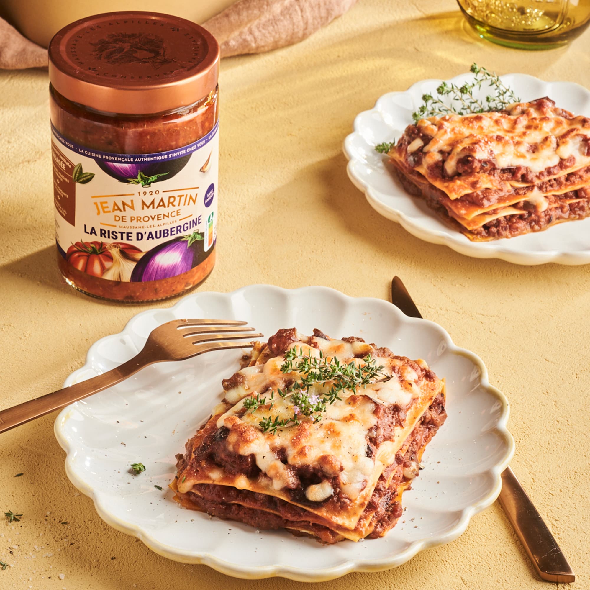 Lasagnes à la riste d'aubergine
