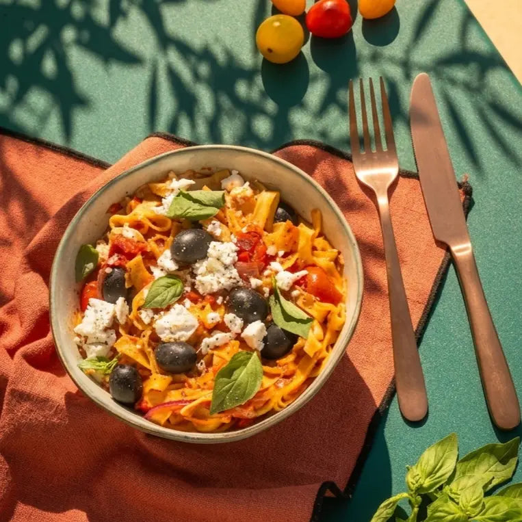 tagliatelles à la grecque