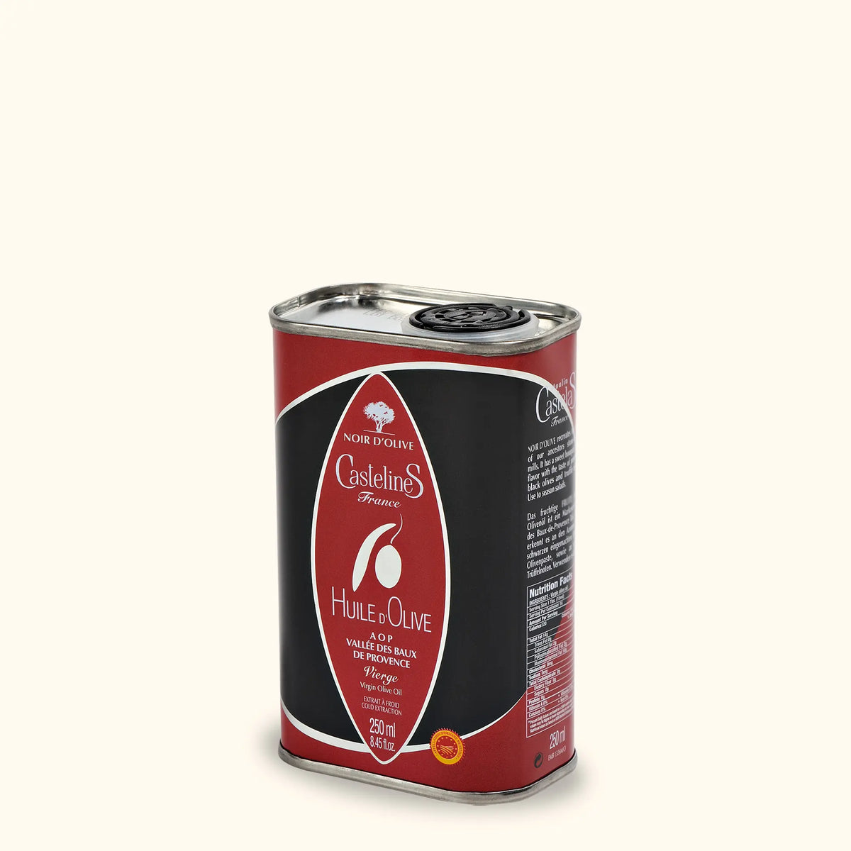 Huile d'olive Noir d'olive en bidon 250ml