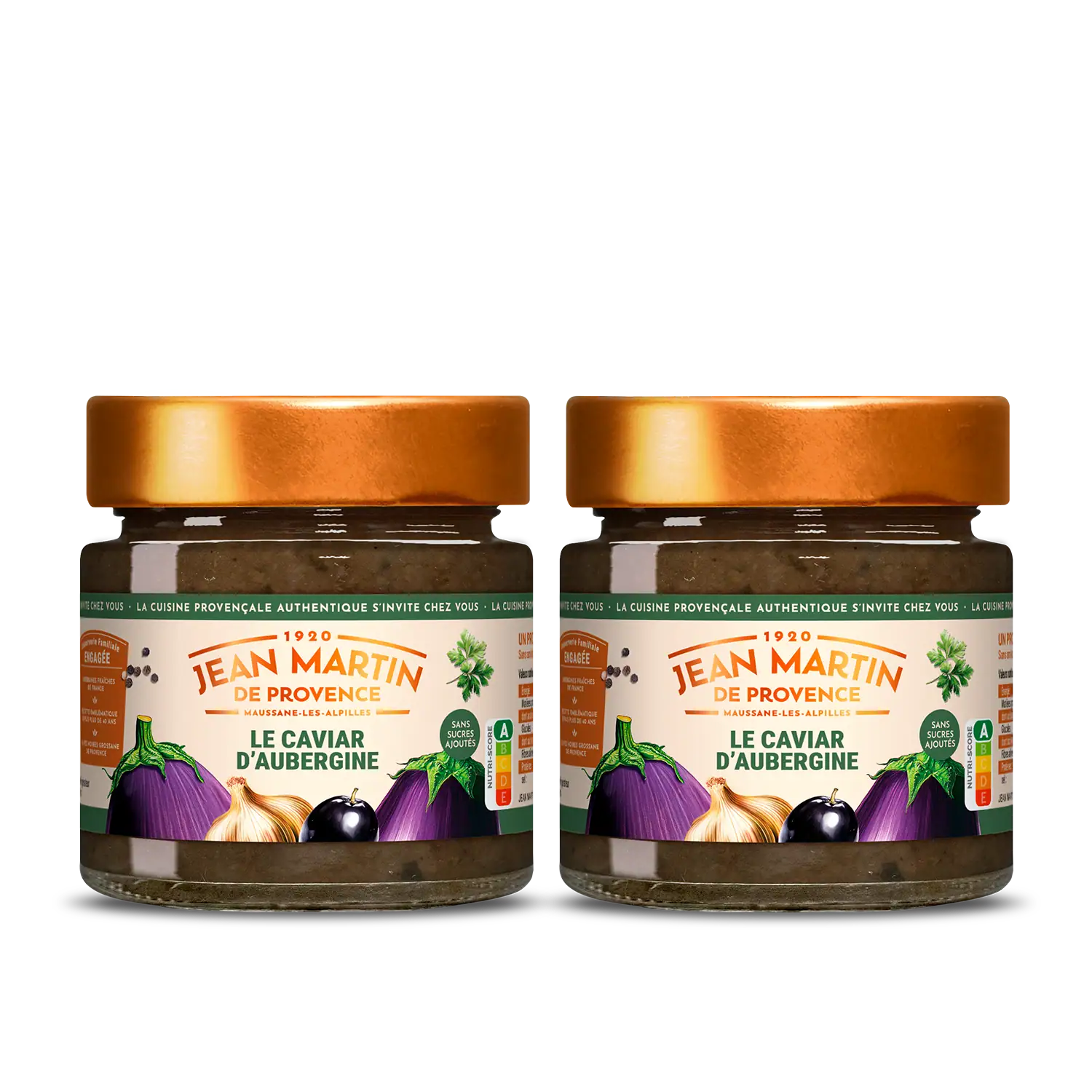 Lot de 2 caviar d'aubergine