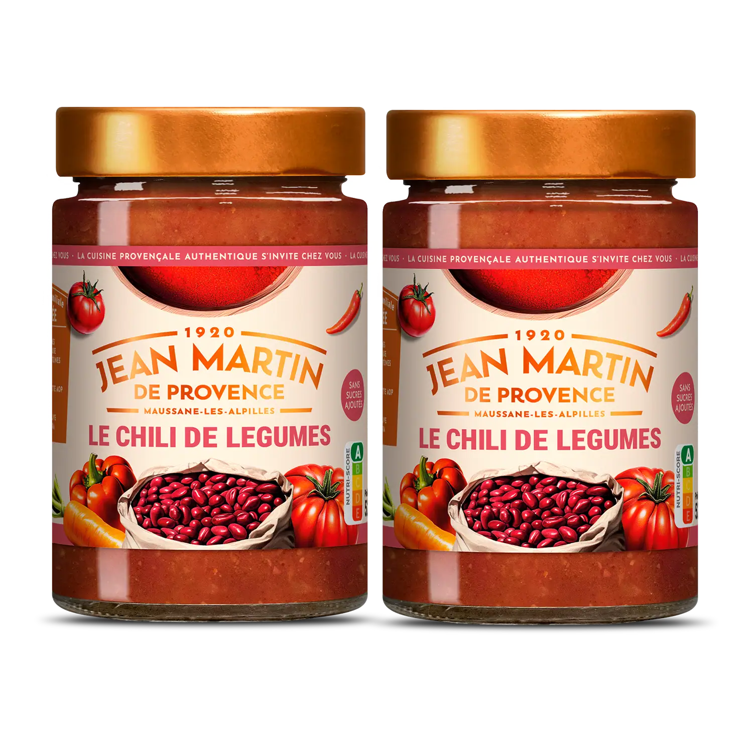 Lot de 2 chili de légumes