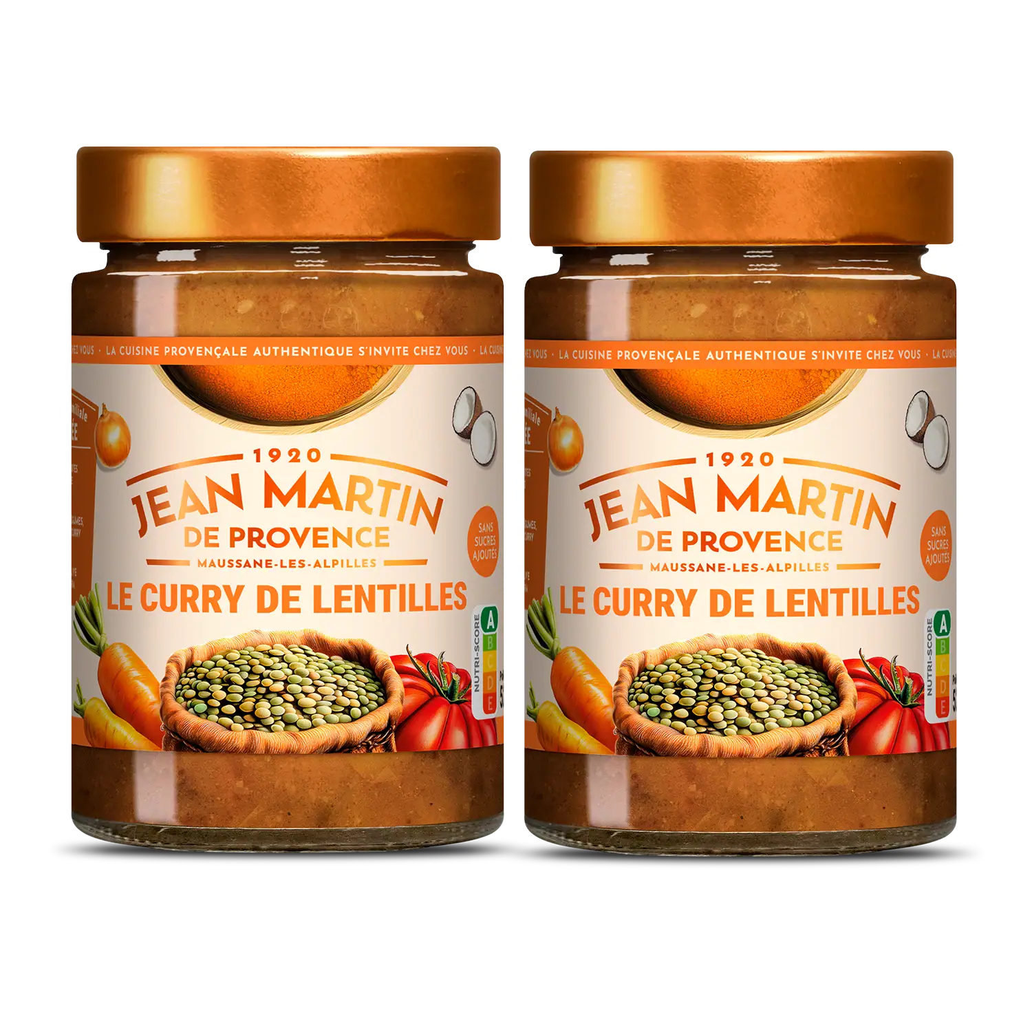 Lot de 2 Curry de lentilles