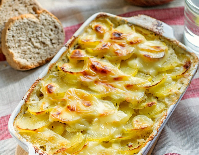 Potato gratin with Anch'olivade