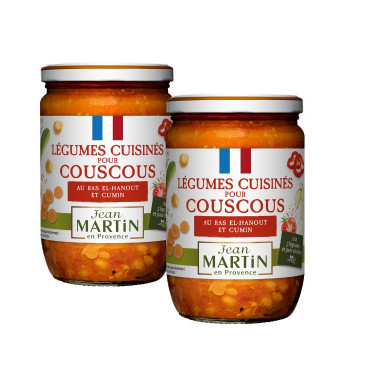Lot Légumes cuisinés pour couscous 2x600g