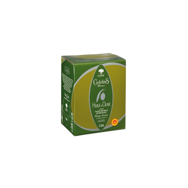 Green fruity olive oil in Bag in Box 3L