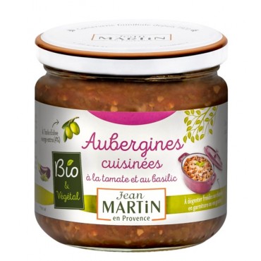 Aubergines cuisinées Bio 360g
