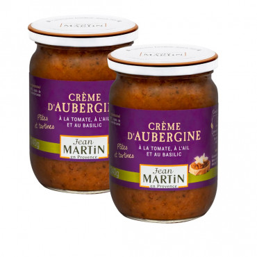 Lot de 2 Crèmes d'aubergine 2x240g