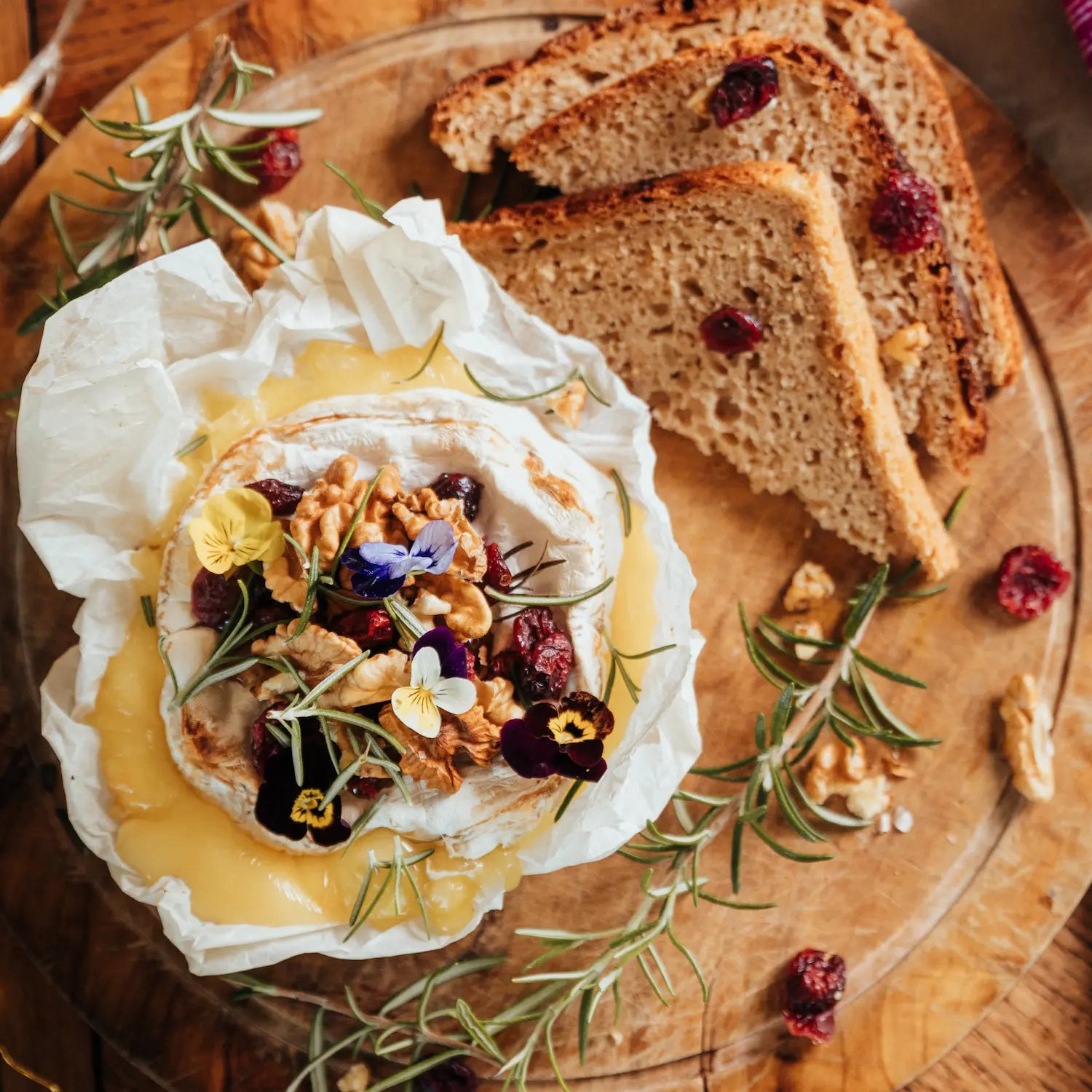 camembert rôti au confit de figues