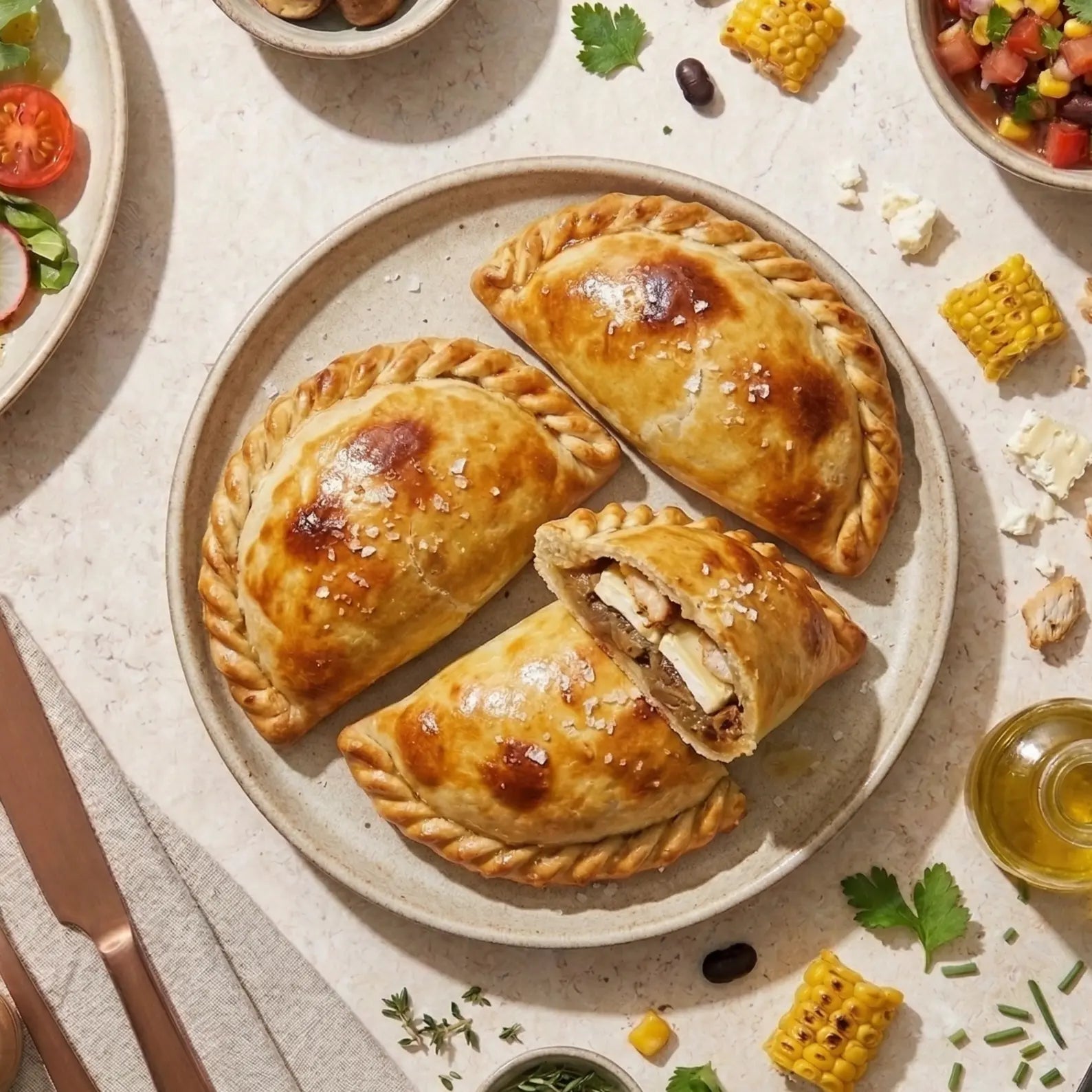 empenadas d'ici à la pissaladière