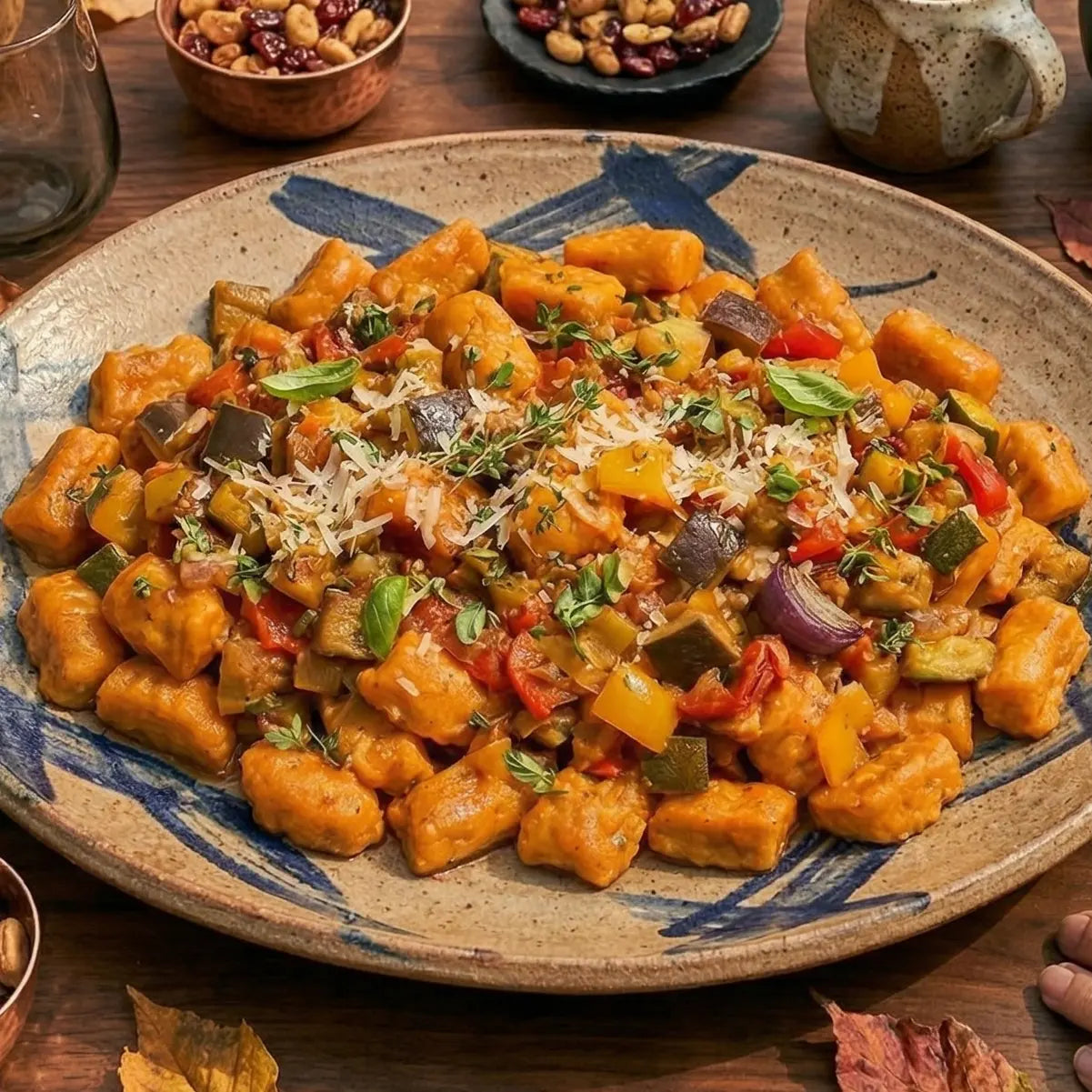gnocchis de patate douce, sauce Ratatouille