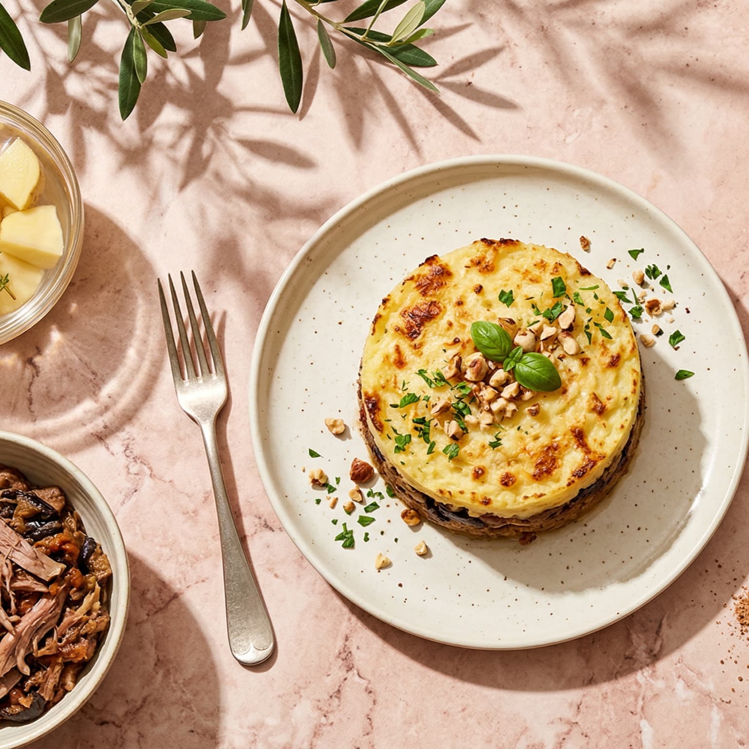 parmentier de canard à la Riste d'aubergine