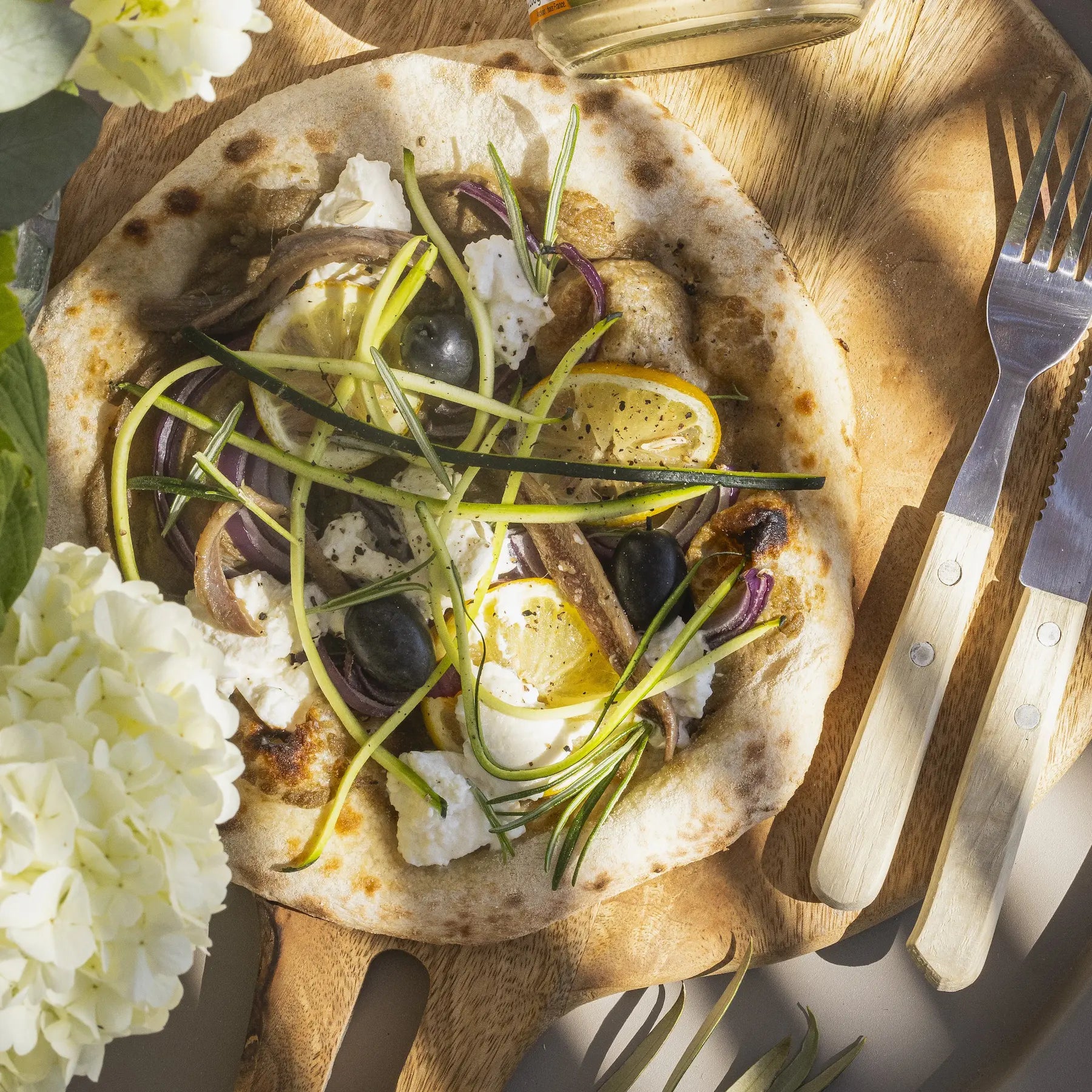 pizza citron anchois