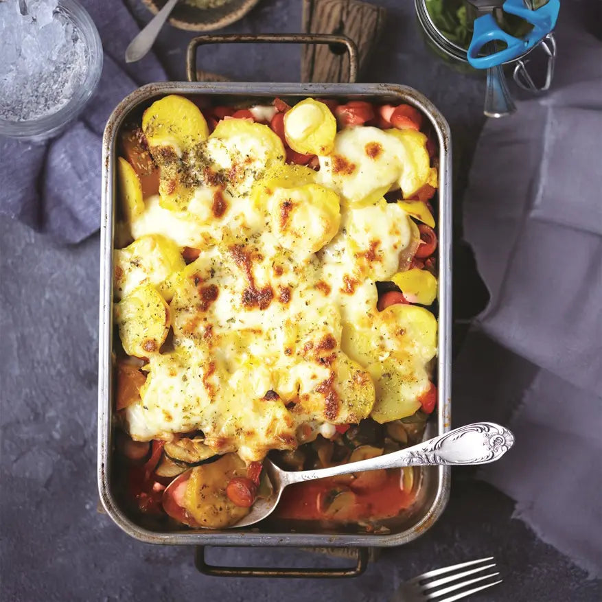 Gratin de pommes de terre à la Ratatouille