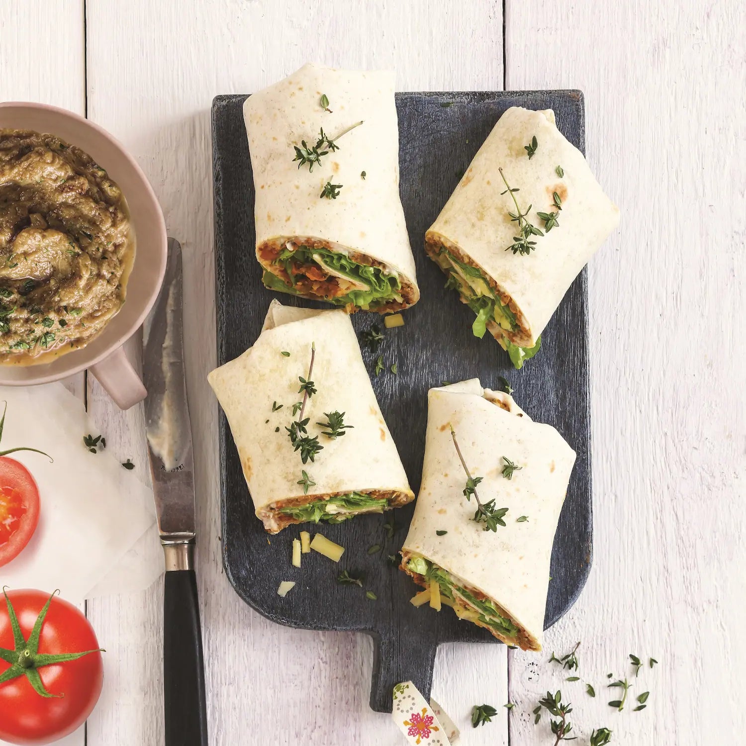 wraps de légumes du soleil