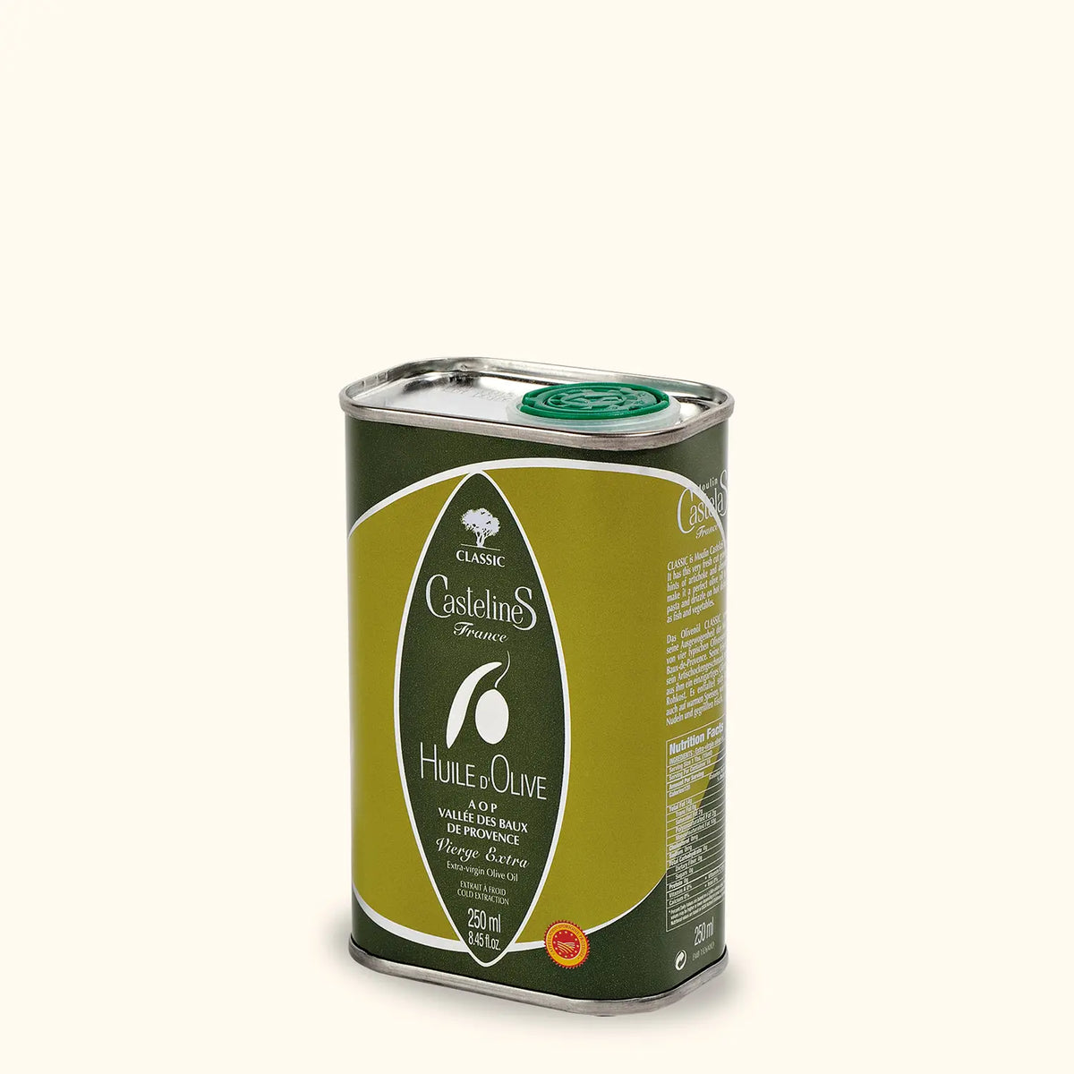 Huile d'olive fruité vert en bidon 250ml
