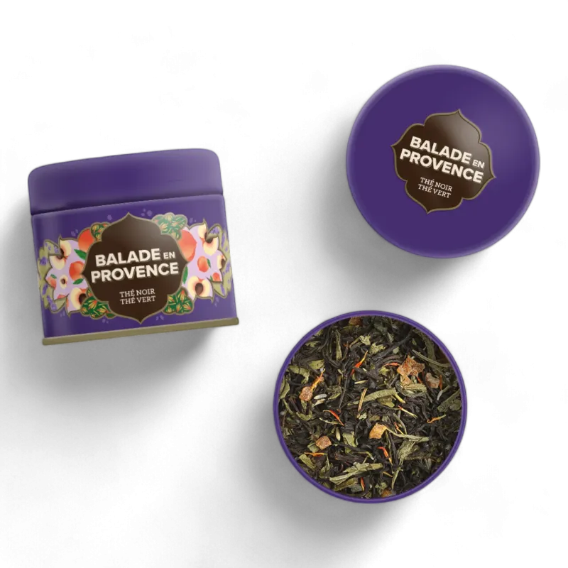 Balade en Provence - Thé noir Miel Pêche