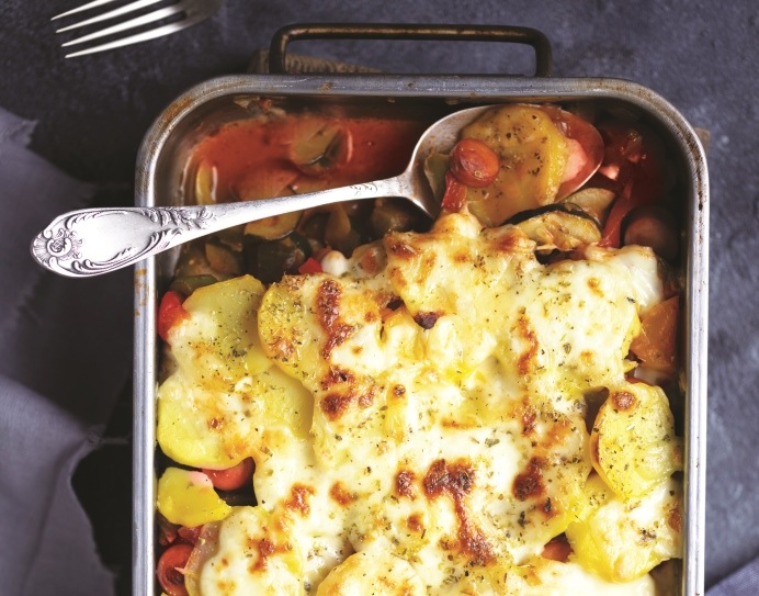 Recette de gratin de pommes de terre à la Ratatouille