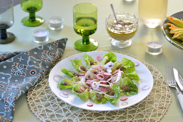 Recette de Salade de Noël à l'Anchoïade