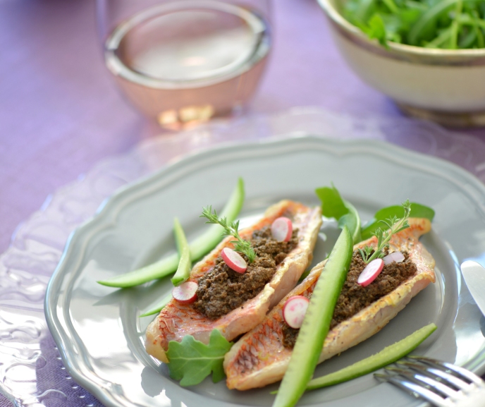 Recette de Filets de Rougets à la Tapenade Noire