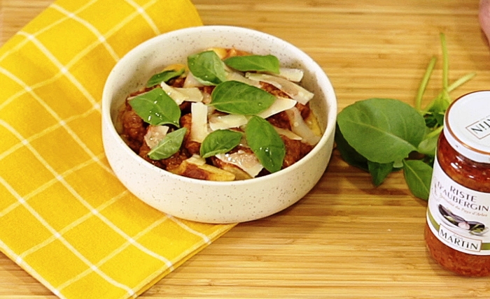 gnocchi à la riste d'aubergine