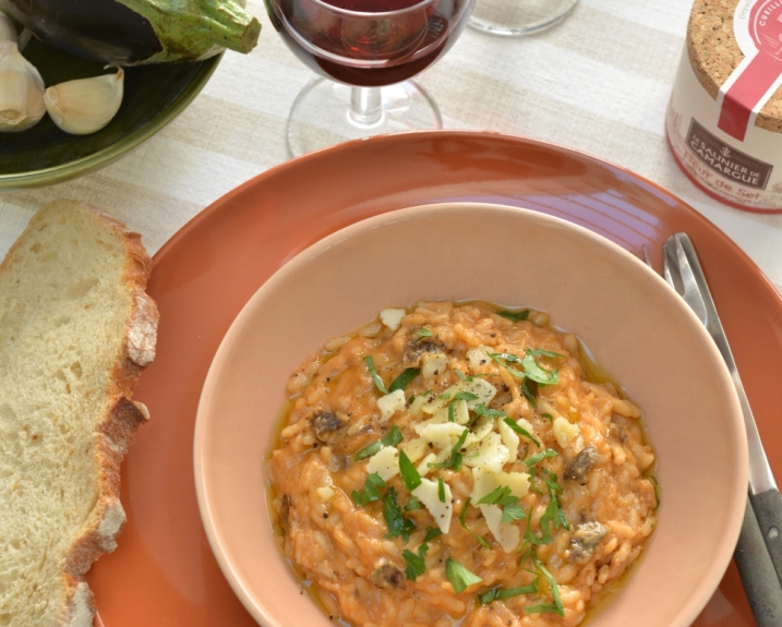 Recette de Risotto à la Riste d'Aubergine