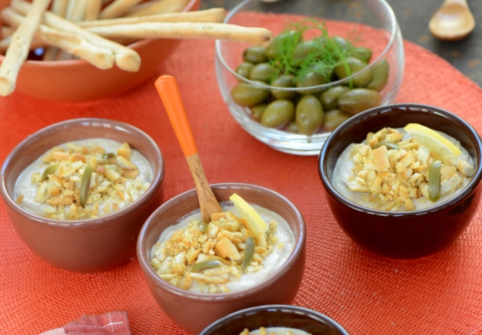 Recette de Verrine de thon à la tapenade verte