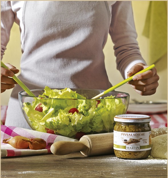 SALADE « CAROLE » ET TARTE PISSALADIÈRE