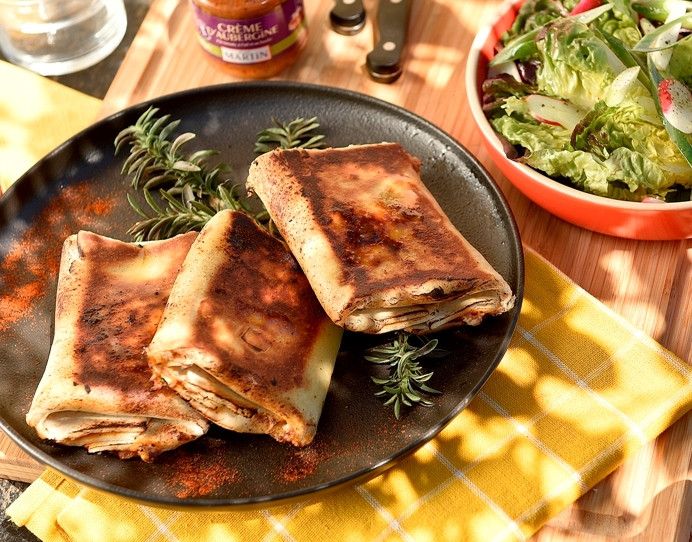 Quesadillas à la Crème d'aubergine