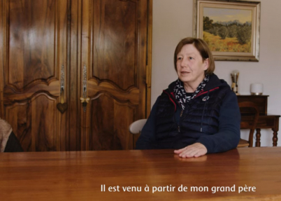 Dominique, arboricultrice de la vallée des Baux depuis 40 ans.